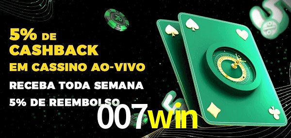 Promoções do cassino ao Vivo 007win