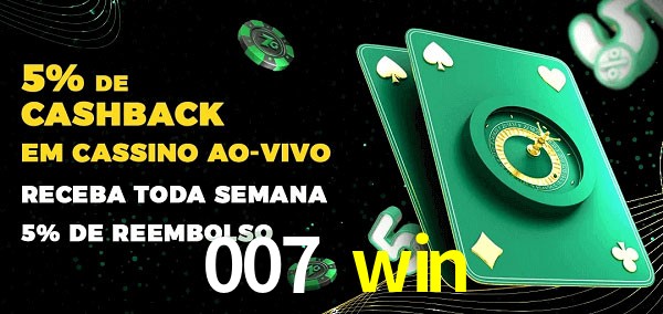 Promoções do cassino ao Vivo 007 win